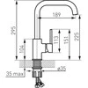 Domoletti KITCHEN MIXER SPOT DOM-BDS42B.Juodas