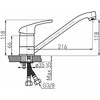 Domoletti KITCHEN MIXER SPOT DOM-BDS4B.Juodas