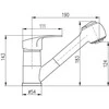 Domoletti KITCHEN FAUCET WITH SHOWER DVT010.5