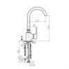 Domoletti KITCHEN FAUCET ZAMBEZI DZA007.5/4