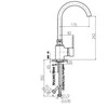 Carruzzo KITCHEN FAUCET ZAMBEZI DZA007.5/4