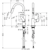 Virtuvinis maišytuvas Hansgrohe Focus 318158, chromo sp.