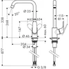 Virtuvinis maišytuvas Hansgrohe Focus 31820000, chromo sp.