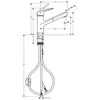 Hansgrohe Ištraukiamas virtuvės maišytuvas FOCUS M42 71814000