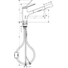 Virtuvinis maišytuvas Hansgrohe Zesis M33, chromo sp.