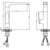 Virtuvinis maišytuvas Invena Midnight BZ-35-014-V, auk/juod
