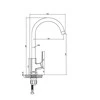 Invena Plautuvės maišytuvas Neri BZ-01-014-L vario sp.