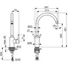 Oras MIXER FOR SINK OPTIMA 2638AF-33 Juodas