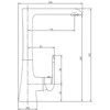 Virtuvės maišytuvas Thema Lux DF123 Juodas DF12308, juodos spalvos.