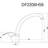 Thema Lux Virtuvinis maišytuvas Sourcing KITCHEN MIXER DF2206H56