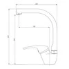 Thema Lux Virtuvinis maišytuvas Sourcing KITCHEN FAUCET WITH HIGH BEAK DF2206D