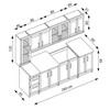 Domoletti MARGARET 3 260 - WALLNUT
