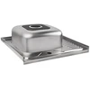 Virtuvės kriauklė AB 600X600X0.6MM Nerūdijančio plieno, kairinė