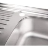 Virtuvės kriauklė AB 800x600mm Nerūdijančio plieno Uždedama