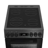Viryklė Whirlpool Cooker | W5V8LCSA | Hob type Vitroceramic | Oven type Electric | Anthracite | Plotis 50 cm | Gylis 60 cm | 60 L