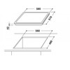 Whirlpool AKT 801/NE kaitlentė Juodas Įmontuojama 58 cm Keraminė kaitlentė 4 zona(s)