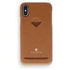 VixFox kortelės lizdo nugarėlė, skirta Iphone XSMAX karamelės rudos spalvos