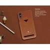 VixFox kortelės lizdo nugarėlė, skirta Iphone XSMAX karamelės rudos spalvos