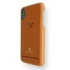 VixFox kortelės lizdo nugarėlė, skirta Iphone XSMAX karamelės rudos spalvos