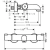 Vonios maišytuvas su termostatu Hansgrohe Ecostat 1001 CL