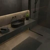 Masterjero Umywalka JetWorld WASHBASIN TRAPANI 600X380X125 Matinis Juodas