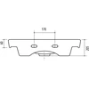 Vonios praustuvas Riva Riva Riva55, keramika, 55.5 cm x 41.5 cm x 20.5 cm, balta sp.