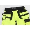Vyriškos kelnės/universalios Pesso Uranus Flexpro CL2, juodos/geltonos, C50 dydis