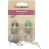 Flamingo Katti pelė feathers žalias 2PCS