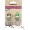 Flamingo Katti pelė feathers žalias 2PCS