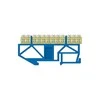 Įnulinimo kaladėlė Pawbol LZ 12/N, DIN, 12x16 mm², mėlyna