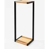 Gėlių stovas Garden Center AMIENS, 23 cm x 19 cm, 60 cm, medis/metalas, ruda/juoda.