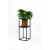 Gėlių stovas Garden Center LILLE, 19 cm x 19 cm, 47 cm, metalinis, juodos spalvos.