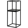 Gėlių stovas Garden Center LILLE, 19 cm x 19 cm, 47 cm, metalinis, juodos spalvos.