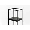 Gėlių stovas Garden Center LILLE, 19 cm x 19 cm, 47 cm, metalinis, juodos spalvos.