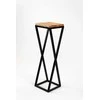 Gėlių stovas Garden Center VICHY, 19 cm x 19 cm, 62 cm, medis/metalas, ruda/juoda.