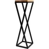 Gėlių stovas Garden Center VICHY, 19 cm x 19 cm, 77 cm, medis/metalas, ruda/juoda.