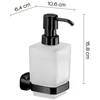 Skysto muilo dozatorius Domoletti Amalfi AF8014 juoda 0.21 l
