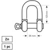 Haushalt Apple ARCHED ROPE STRAINER M16 5/8 1DD