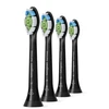 Dantų šepetėlis Zobu birstes uzgalis Philips HX6064/88. melna. 4 gab.