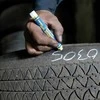 Dažų lazdelė gumai Markal Tyre Marque BALTA 12,7 mm