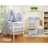 Bedding set 5-pcs with canopy- Hanging Hearts baltas polka dots one pilkas