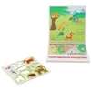 Adam Toys Lanksti magnetinė 3in1 dėlionė su miško gyvūnais, vaikams nuo 3 metų, spalvota