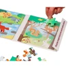 Adam Toys Lanksti magnetinė 3in1 dėlionė su miško gyvūnais, vaikams nuo 3 metų, spalvota