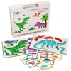 Adam Toys Magnetinė dinozaurų dėlionė su lenta ir 51 detalė, vaikams nuo 3 metų