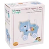 Adam Toys Maža motorinė žaislinė pėdutė vaikams nuo 12 mėn., skatina vaikščioti, medinė, spalvota