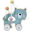 Adam Toys Maža motorinė žaislinė pėdutė vaikams nuo 12 mėn., skatina vaikščioti, medinė, spalvota