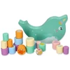 Adam Toys Medinė balansavimo jūrinių gyvūnų žaidimo lenta vaikams nuo 3 metų, spalvota