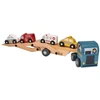 Adam Toys Medinė daugiafunkcė laweta su gelbėjimo automobiliais, vaikams nuo 18 mėn.