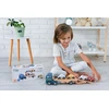 Adam Toys Medinė daugiafunkcė laweta su gelbėjimo automobiliais, vaikams nuo 18 mėn.