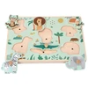 Adam Toys Medinė garsinė safari gyvūnų dėlionė su rankenėlėmis, vaikams nuo 18 mėn.